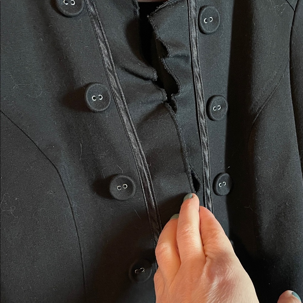 Maurices Black Ruffled Blazer - Picture 3 of 5